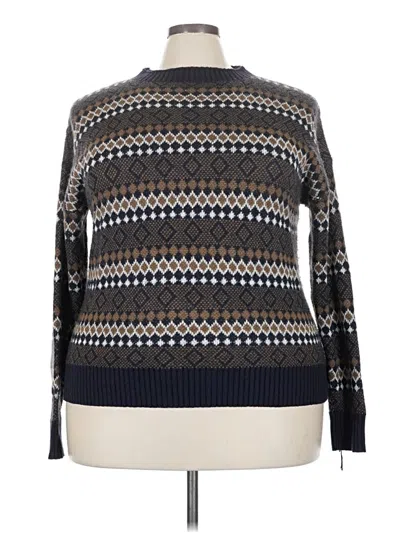 Pre-owned Shein Curve Pullover Sweater In Blue
