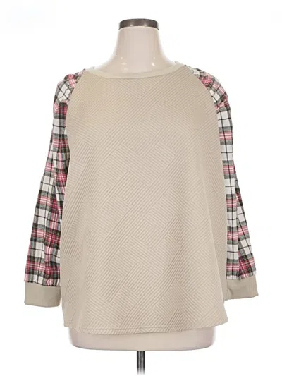 Pre-owned Shein Curve Pullover Sweater In Brown