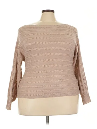 Pre-owned Shein Curve Pullover Sweater In Brown