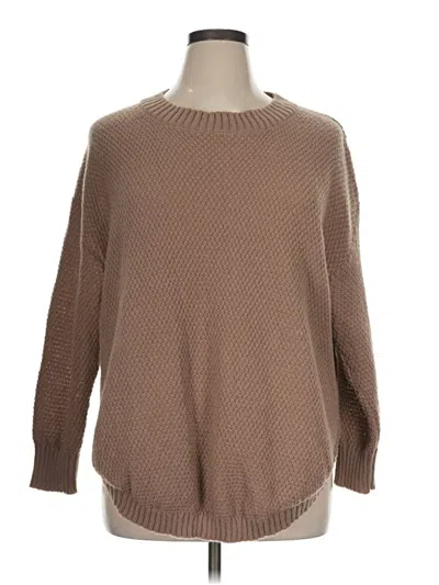 Pre-owned Shein Curve Pullover Sweater In Brown