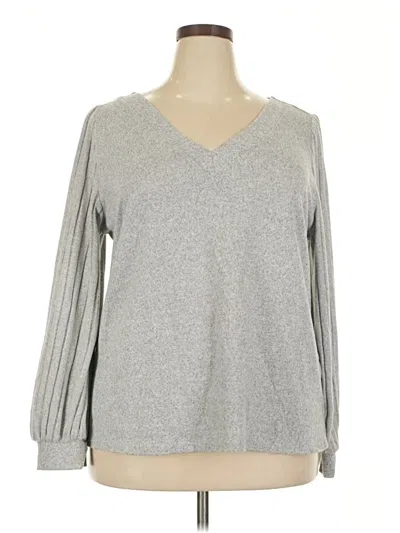 Pre-owned Shein Curve Pullover Sweater In Gray