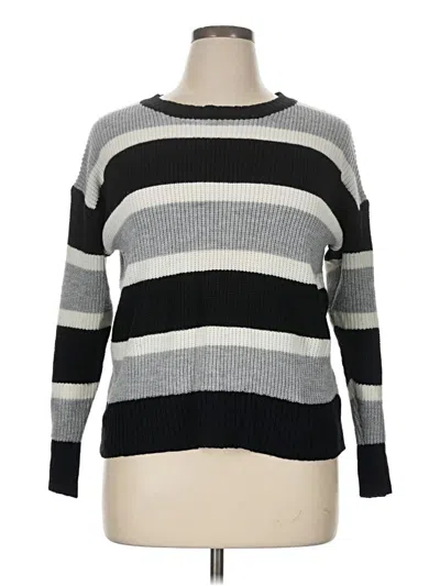 Pre-owned Shein Curve Pullover Sweater In Gray