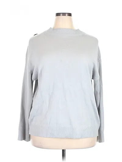 Pre-owned Shein Curve Pullover Sweater In Gray