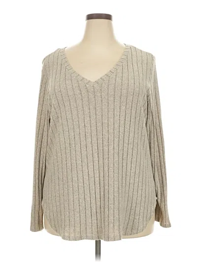 Pre-owned Shein Curve Pullover Sweater In Gray
