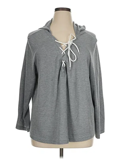 Pre-owned Shein Curve Pullover Sweater In Gray