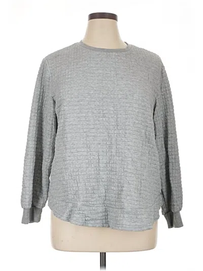 Pre-owned Shein Curve Pullover Sweater In Gray