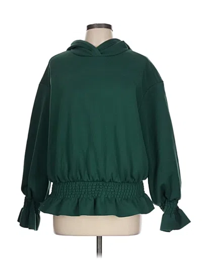 Pre-owned Shein Curve Pullover Sweater In Green