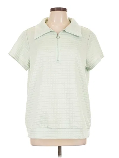 Pre-owned Shein Curve Pullover Sweater In Green