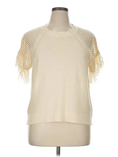 Pre-owned Shein Curve Pullover Sweater In Ivory