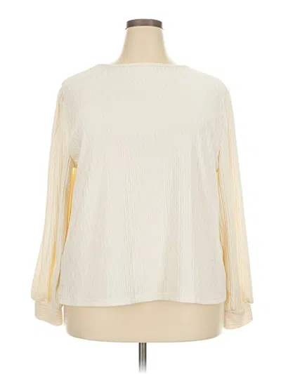 Pre-owned Shein Curve Pullover Sweater In Ivory
