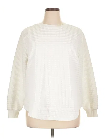 Pre-owned Shein Curve Pullover Sweater In Ivory