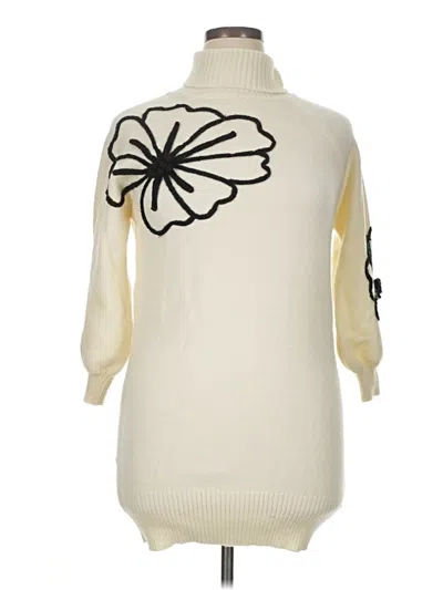 Pre-owned Shein Curve Pullover Sweater In Ivory