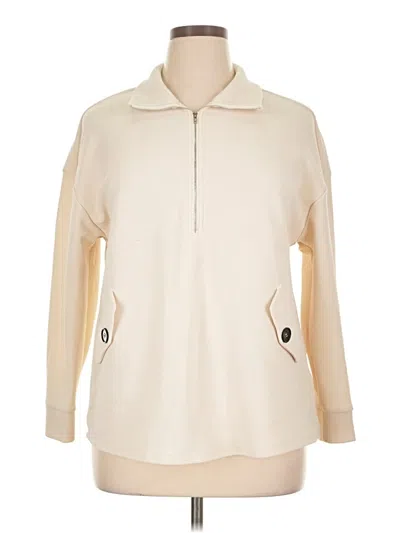 Pre-owned Shein Curve Pullover Sweater In Ivory