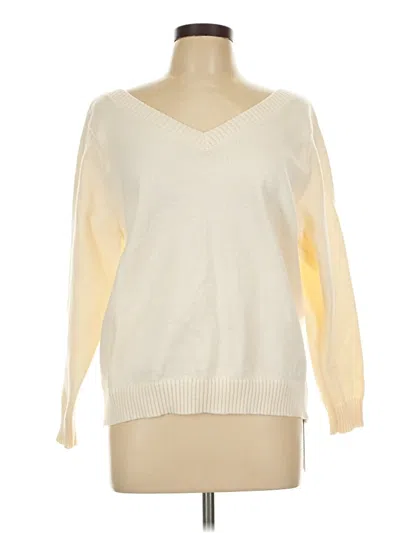 Pre-owned Shein Curve Pullover Sweater In Ivory