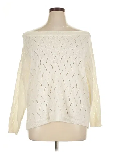 Pre-owned Shein Curve Pullover Sweater In Ivory