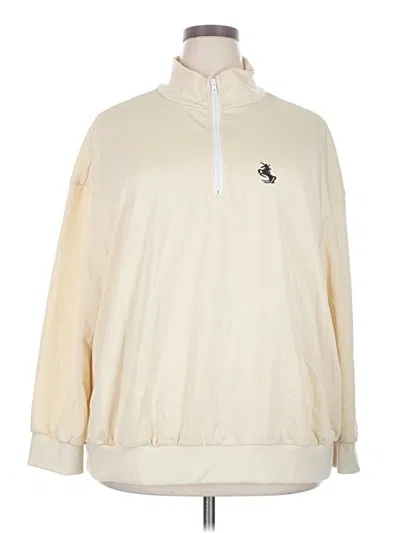 Pre-owned Shein Curve Pullover Sweater In Ivory