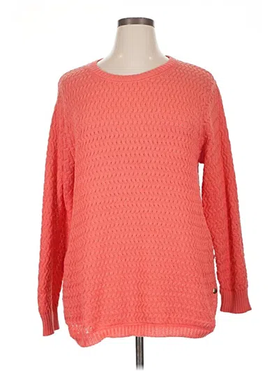 Pre-owned Shein Curve Pullover Sweater In Orange