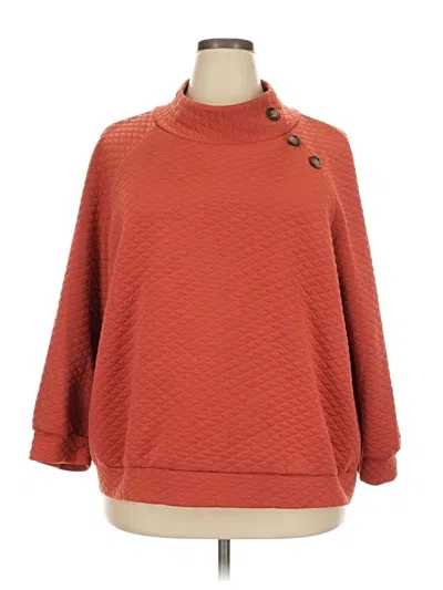 Pre-owned Shein Curve Pullover Sweater In Orange