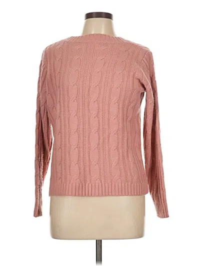 Pre-owned Shein Curve Pullover Sweater In Pink