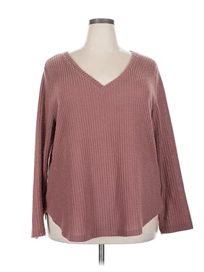 Pre-owned Shein Curve Pullover Sweater In Pink