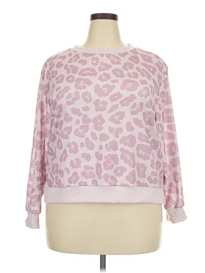 Pre-owned Shein Curve Pullover Sweater In Pink