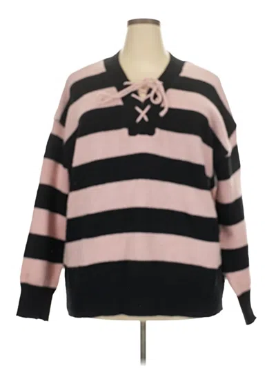 Pre-owned Shein Curve Pullover Sweater In Pink
