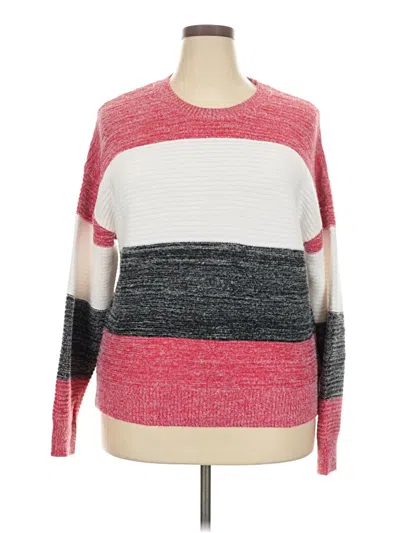 Pre-owned Shein Curve Pullover Sweater In Pink