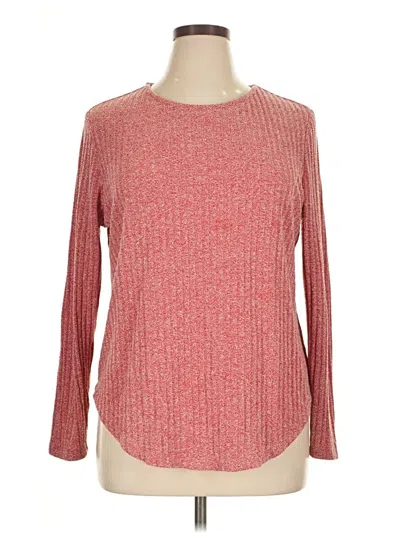 Pre-owned Shein Curve Pullover Sweater In Red