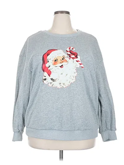 Pre-owned Shein Curve Pullover Sweater In Silver