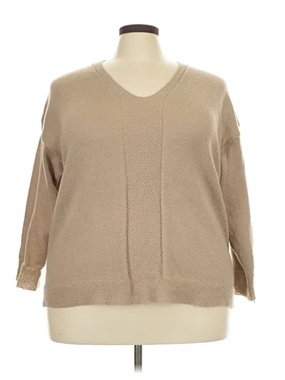 Pre-owned Shein Curve Pullover Sweater In Tan