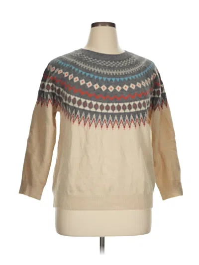 Pre-owned Shein Curve Pullover Sweater In Tan