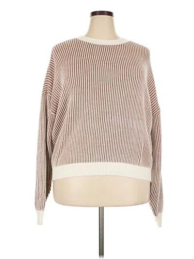 Pre-owned Shein Curve Pullover Sweater In Tan