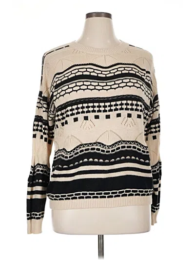 Pre-owned Shein Curve Pullover Sweater In White
