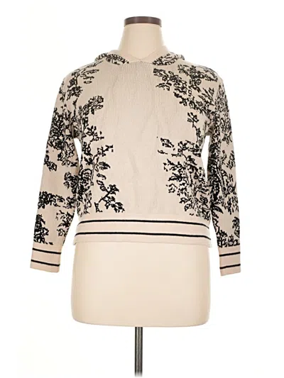 Pre-owned Shein Curve Pullover Sweater In White