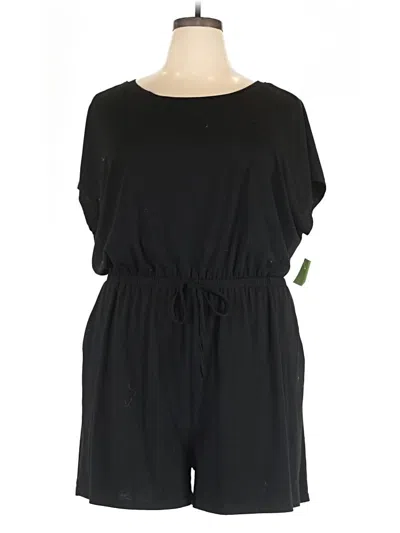 Pre-owned Shein Curve Romper In Black