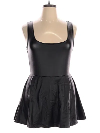 Pre-owned Shein Curve Romper In Black