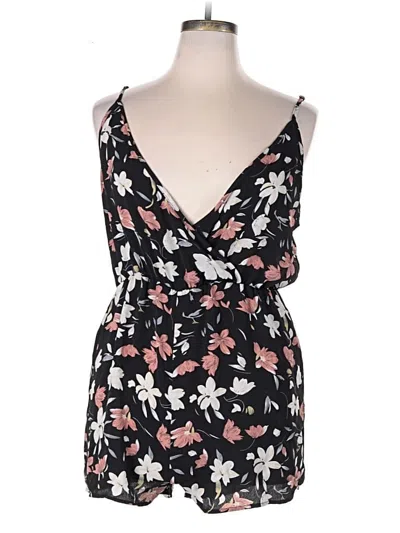 Pre-owned Shein Curve Romper In Black