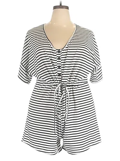 Pre-owned Shein Curve Romper In Gray