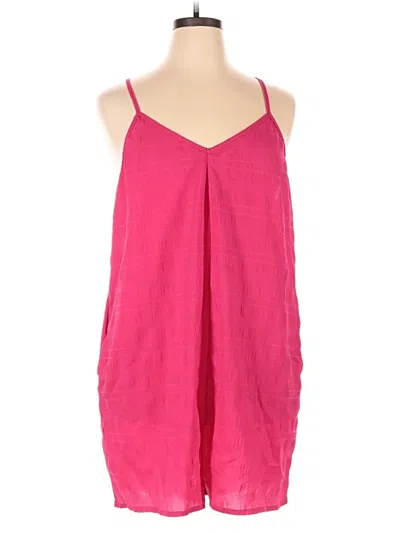 Pre-owned Shein Curve Romper In Pink