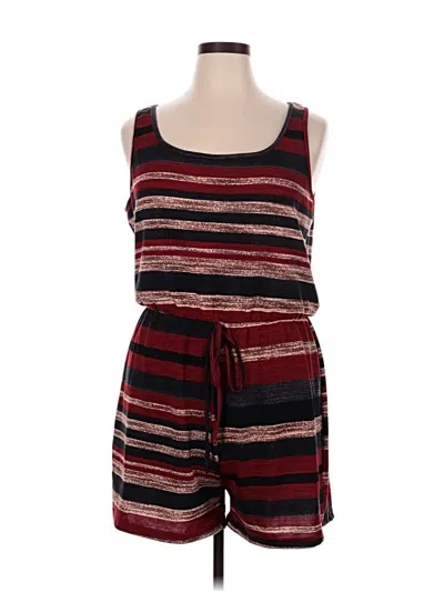 Pre-owned Shein Curve Romper In Red