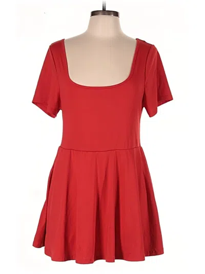 Pre-owned Shein Curve Romper In Red