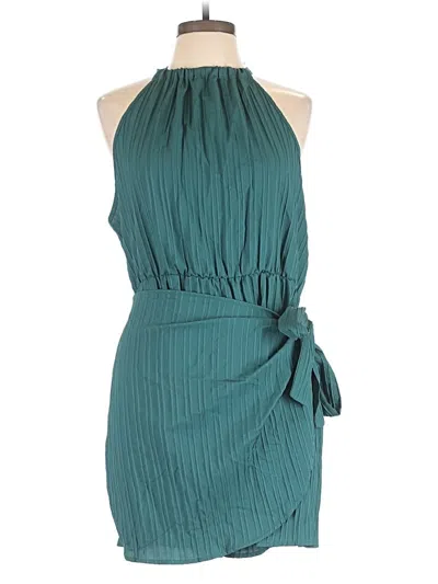 Pre-owned Shein Curve Romper In Teal
