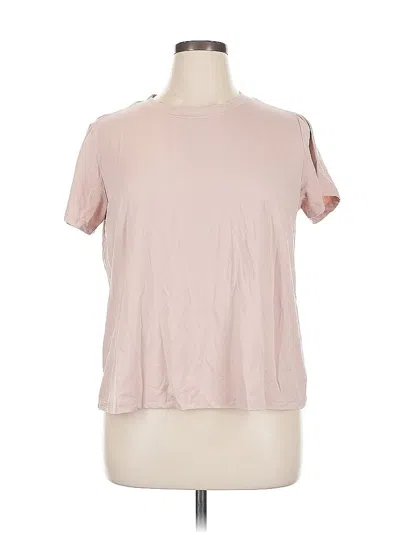Pre-owned Shein Curve Short Sleeve T-shirt In Pink