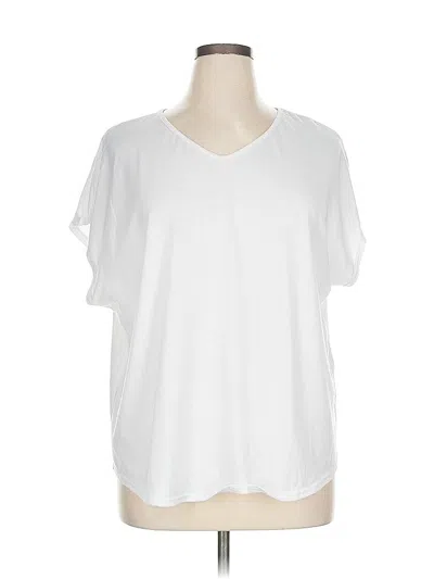 Pre-owned Shein Curve Short Sleeve T-shirt In White