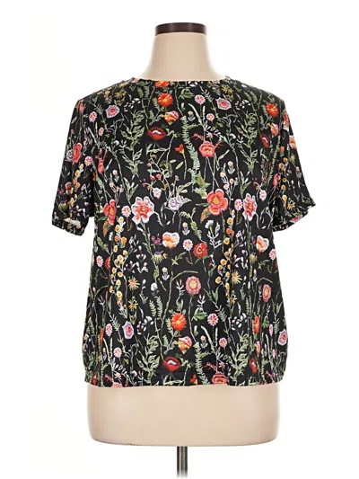 Pre-owned Shein Curve Short Sleeve T-shirt In Black