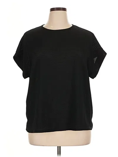 Pre-owned Shein Curve Short Sleeve T-shirt In Black