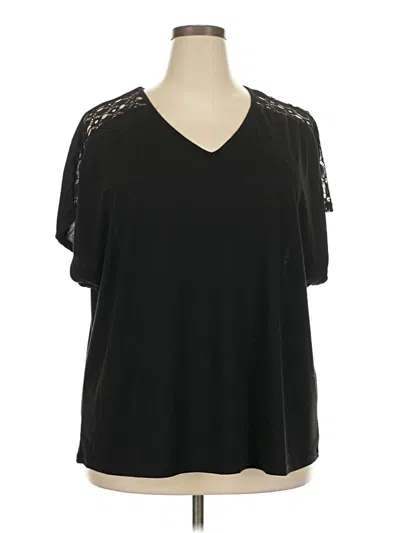 Pre-owned Shein Curve Short Sleeve T-shirt In Black