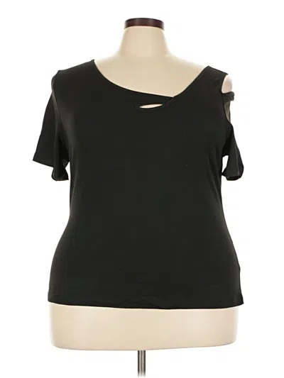 Pre-owned Shein Curve Short Sleeve T-shirt In Black