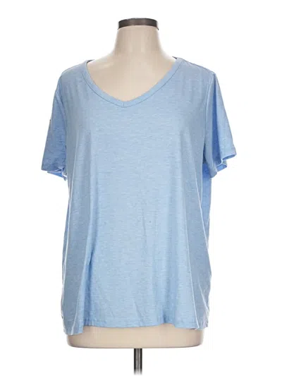 Pre-owned Shein Curve Short Sleeve T-shirt In Blue