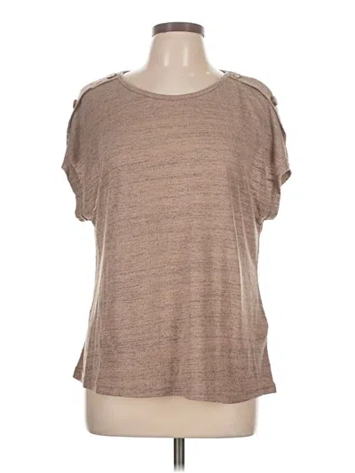 Pre-owned Shein Curve Short Sleeve T-shirt In Brown